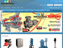 Tablet Screenshot of hidroserviciosambientales.com